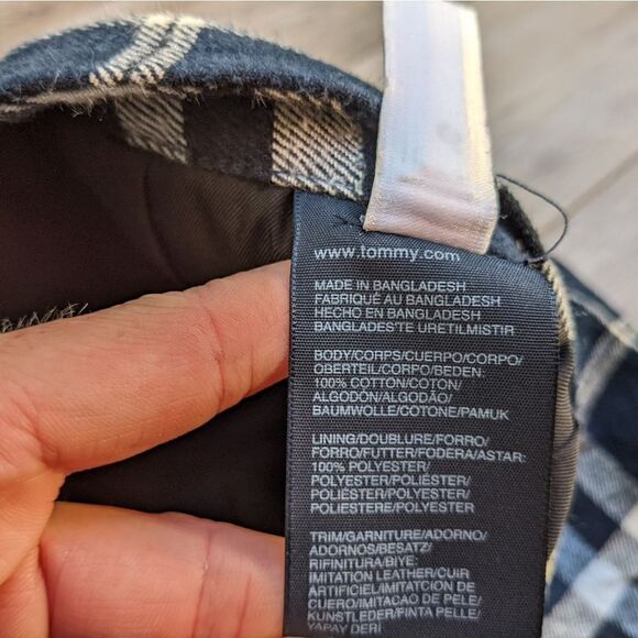 Tommy Hilfiger Plaid Skirt with pockets size 12 blue navy white. 100% cotton - Picture 7 of 11